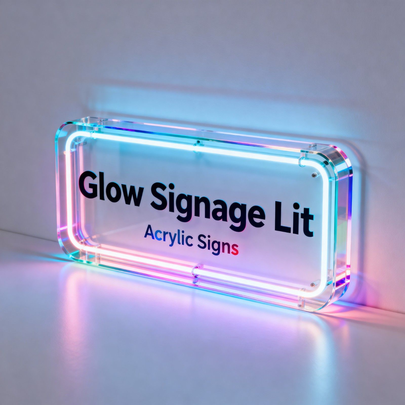 Acrylic  Glow Signage — Design 05